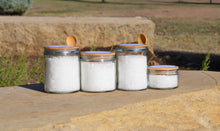 Load image into Gallery viewer, Flake Sea Salt in Reusable Glass Jar with Bamboo Lid