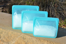 Load image into Gallery viewer, Salt Flower Finishing Sea Salt in Stasher Silicone Reusable Chef Bag
